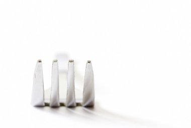 görüntü beyaz üzerine çatal kapatın