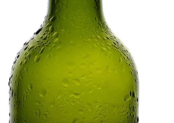 Water droplets on chilled wine bottle — Stock Photo, Image