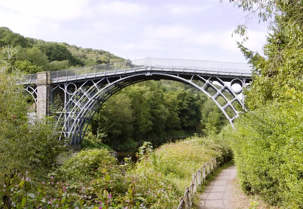 A Ponte de Ferro sobre o Rio Severn — Fotografia de Stock