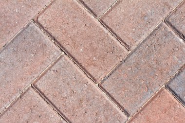 Close up image of red block pavior driveway clipart