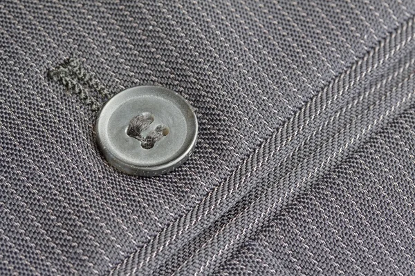 Close up pocket button on formal suit trousers — Stock Photo, Image