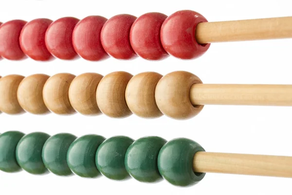 Tradycyjne liczydła kolorowe Koraliki drewniane — Zdjęcie stockowe