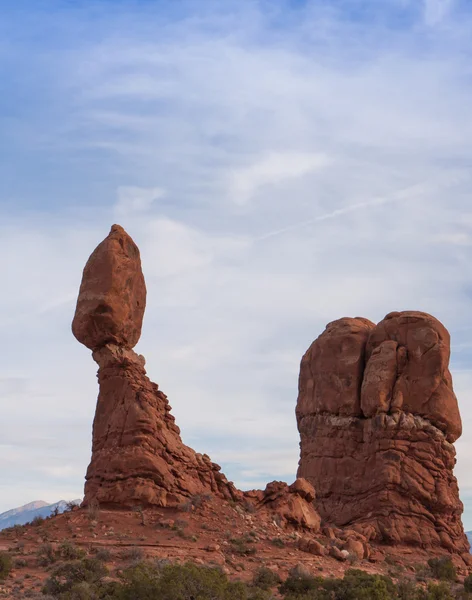 Wyważanie rock arches national park — Zdjęcie stockowe