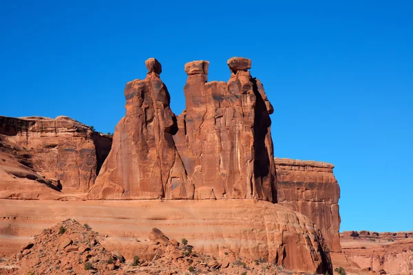 De watchers op het arches national park — Stockfoto