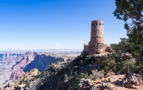 Çöl görünümü watchtower — Stok fotoğraf