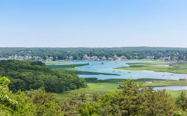 Plezier op de annisquam rivier massachusetts — Stockfoto