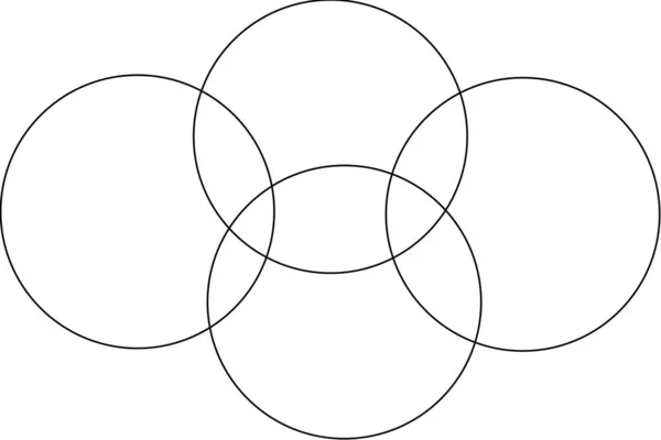 黒と白の幾何学的形状が黒と白の背景に孤立している 三角形と円 — ストック写真
