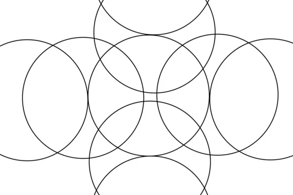 Siyah ve beyaz geometrik şekiller siyah ve beyaz arka planda izole edilmiştir. Üçgenler ve daireler