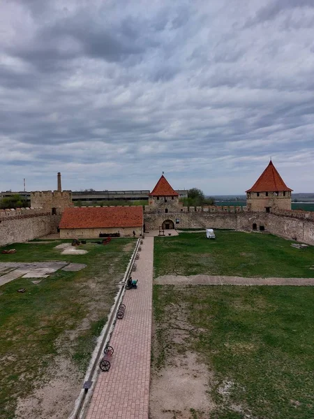 Fortaleza Antiga Cidade Portuária Muros Pedra Elementos Isolados Cavaleiro — Fotografia de Stock