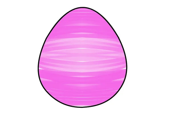 Красочные Пасхальные Яйца Праздничный Атрибут Яркая Иллюстрация — стоковое фото