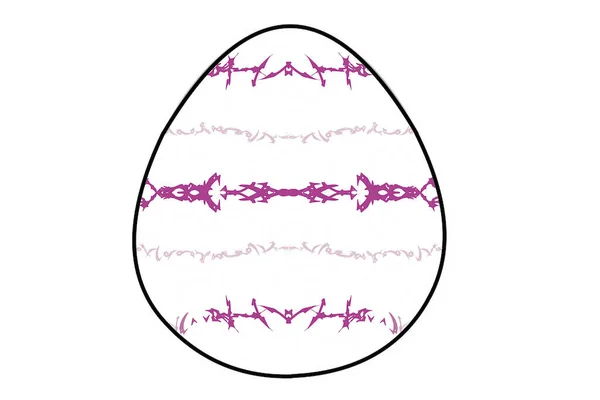 Renkli Paskalya Yumurtaları Bayramlık Bir Özellik Canlı Bir Illüstrasyon — Stok fotoğraf