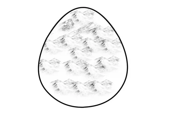 Барвисті Великодні Яйця Святковий Атрибут Яскрава Ілюстрація — стокове фото