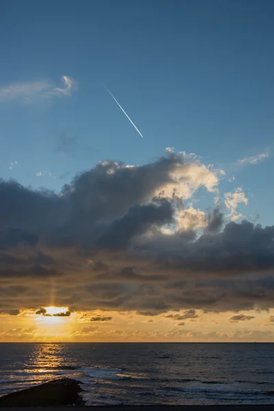 Cloudscape above the dutch sea — Stock Photo, Image