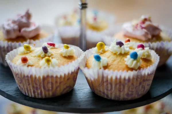 Tårta och cupcakes — Stockfoto