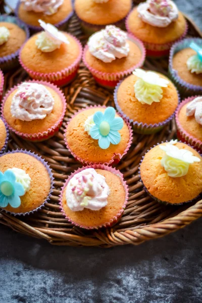 Tårta och cupcakes Royaltyfria Stockbilder