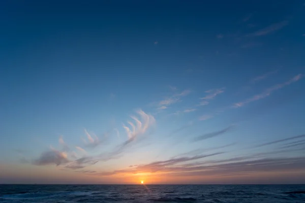 Hollanda deniz günbatımı