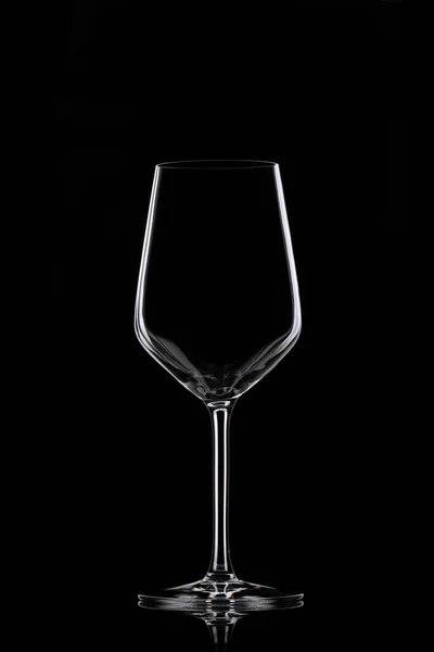 Glass Goblet Black Background — Stock Photo, Image