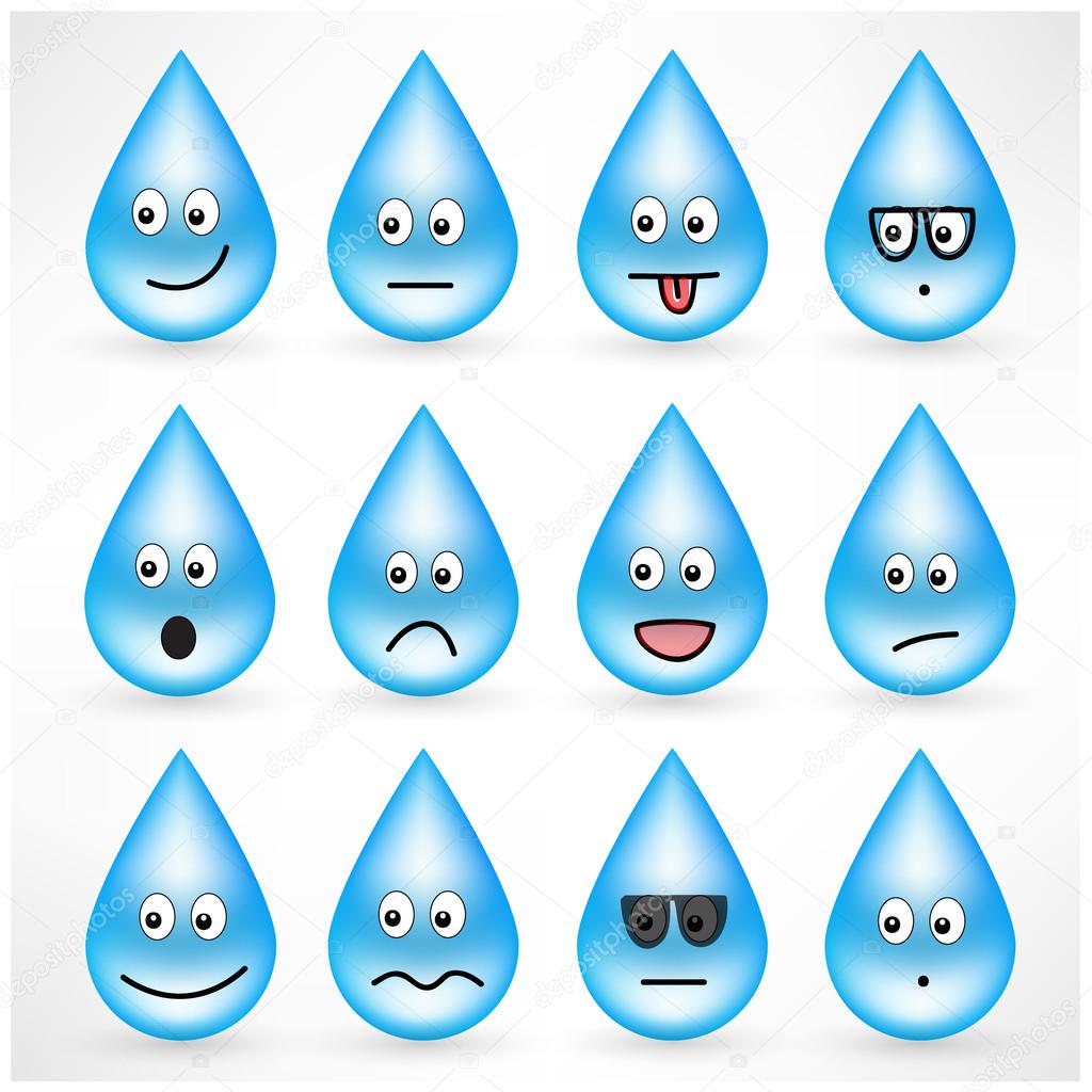 Drops smiley emoticons