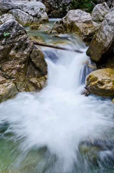 Waterfalls at the Neuschwanstein castle, Bavaria Germany. — Stock Photo, Image