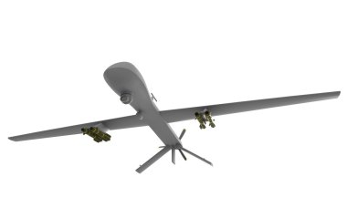 avcı uçağı üzerinde beyaz izole