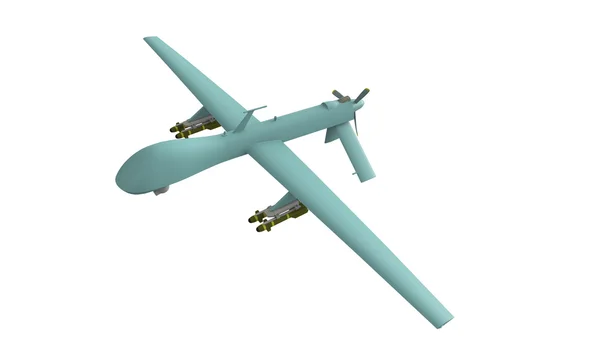 Predatore drone isolato su bianco — Foto Stock