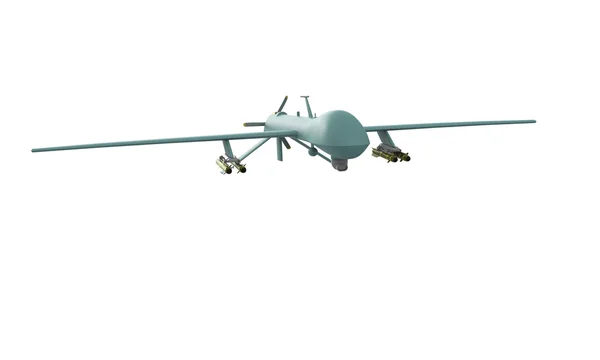 Predator drone geïsoleerd op wit — Stockfoto