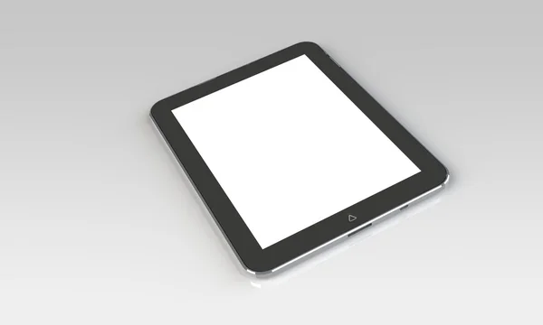 Планшетный компьютер изолирован на белом — стоковое фото
