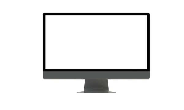 Flat plasma television screen isolated on white — Stock Photo, Image