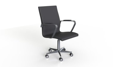 beyaz izole şık ofis koltuğu