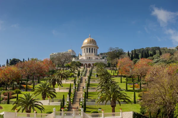 Templo y jardines bahai en Haifa — Foto de Stock