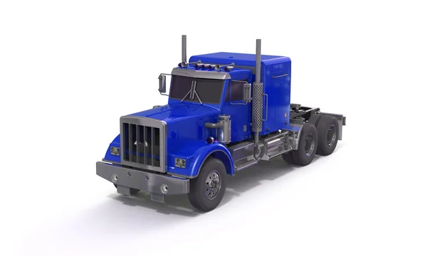 Blauwe truck geïsoleerd op wit — Stockfoto