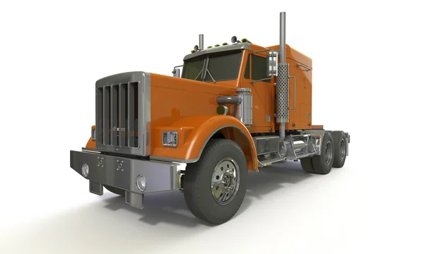 Orange truck isolated on white — Stock Photo, Image