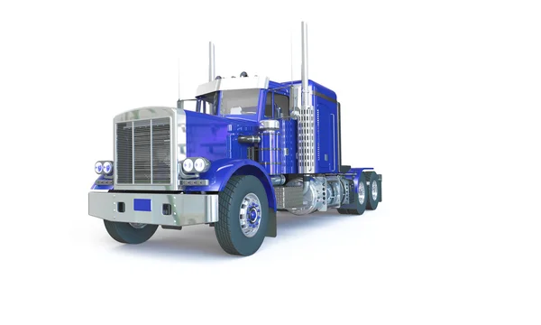 Blue truck isolated on white — Stock Photo, Image