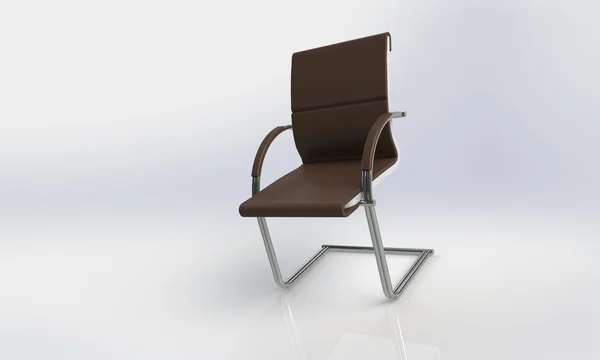Elegante sedia da ufficio isolata su bianco — Foto Stock