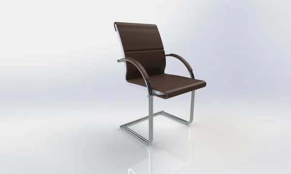 Elegante bureaustoel geïsoleerd op wit — Stockfoto
