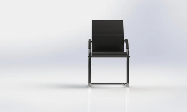 Elegante cadeira de escritório isolado em branco — Fotografia de Stock