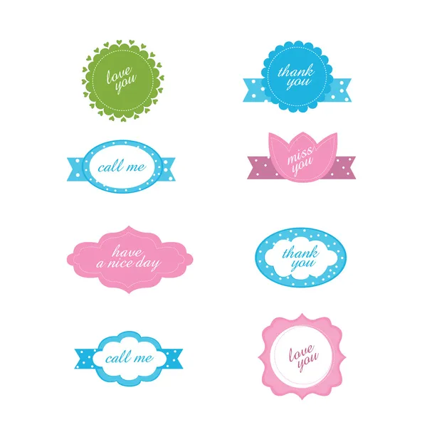 Labels with text — Stock Vector