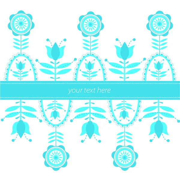 Vector ornamento floral —  Vetores de Stock