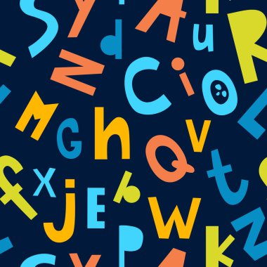 Yazdır. Parlak, pürüzsüz yazı tipi arkaplanı. İngiliz alfabesi. Harfli desen. Kağıt, kumaş..