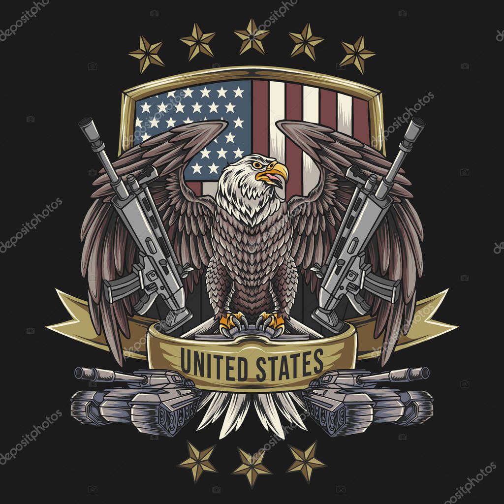 Eagle United States Veterans Day and Independence Day
