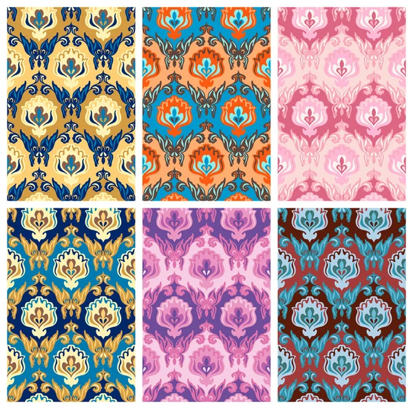 Seamless pattern collection — Stock Vector