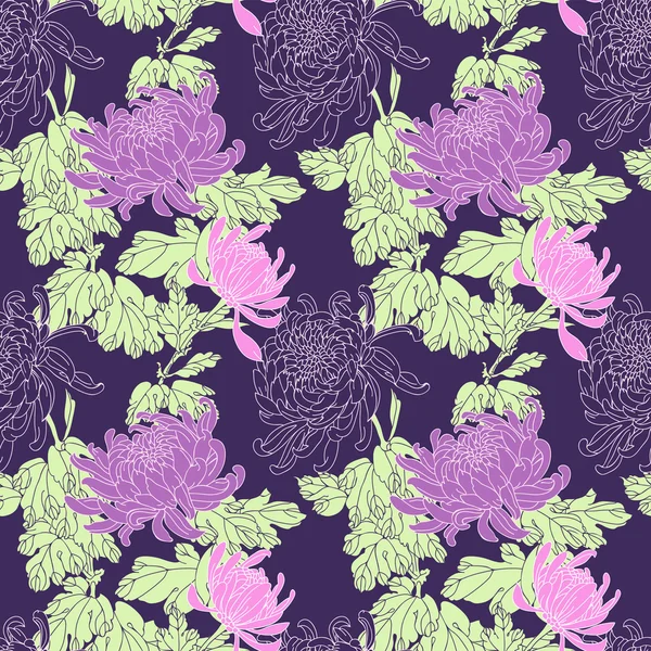 Vector bloem naadloos patroon — Gratis stockfoto