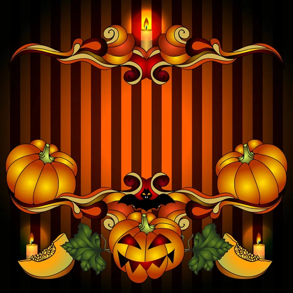 Helloween Pumpkin Jack Frame — Stock Vector