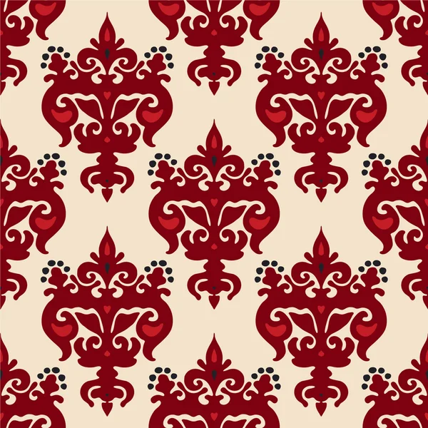 Red Abstract Heraldry Pattern Vector — Stock Vector