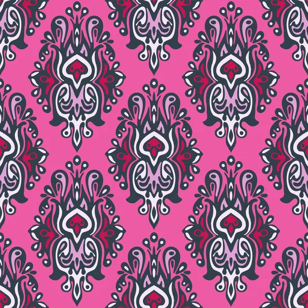 Royal seamless pattern vector damask — Stock Vector