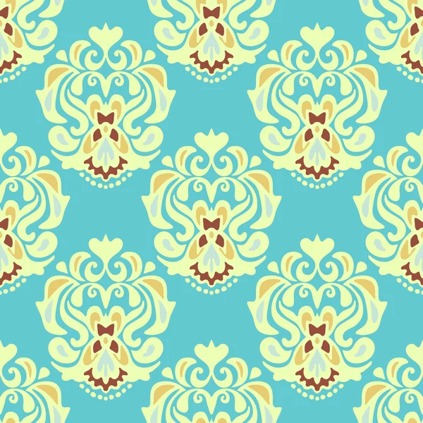 Seamless vector pattern oriental khatai flower — Free Stock Photo
