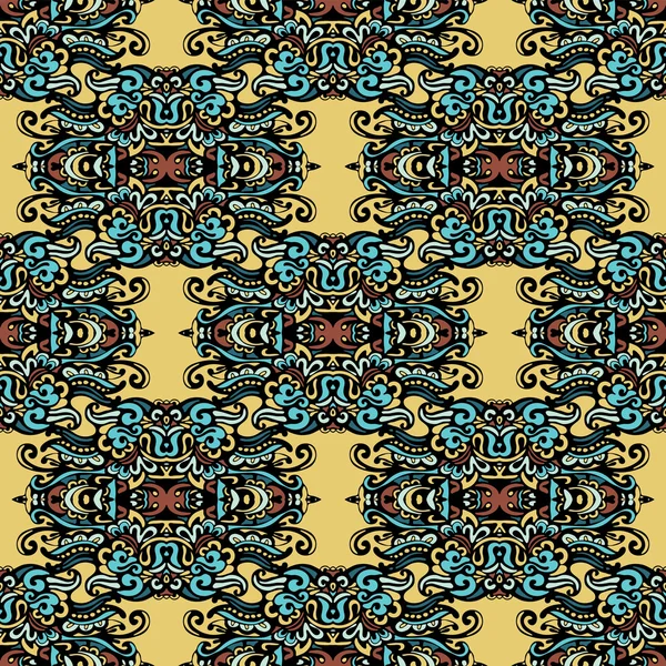 Modèle sans couture vecteur ethnique tribal — Image vectorielle