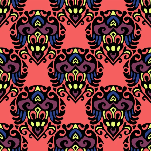 Ethnic tribal vector seamless pattern — Stock Vector