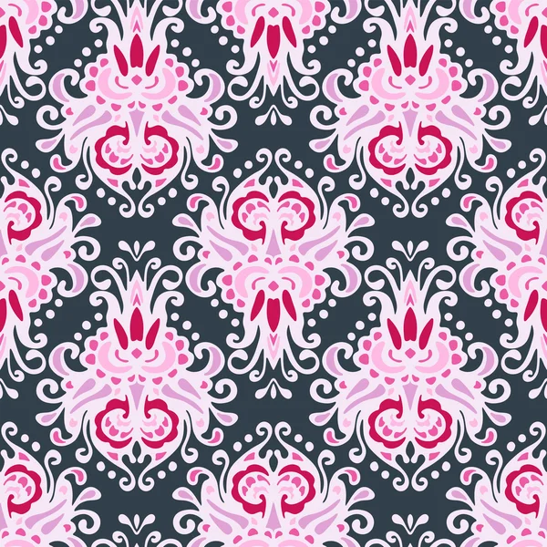 Problemfri pink Luksus Damask vektor design – Stock-vektor