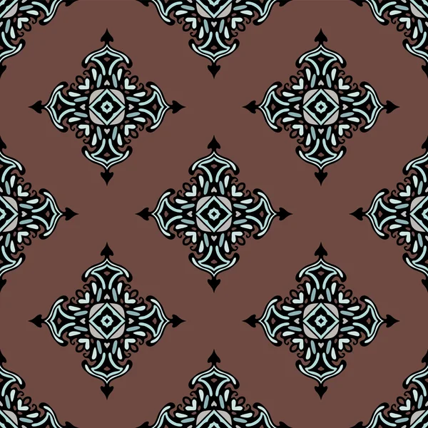 Motif vectoriel sans couture carreaux de tapis — Image vectorielle